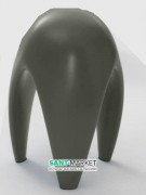 Стілець дизайнерський Kerasan Artwork Moscardino зелений матовий 470214