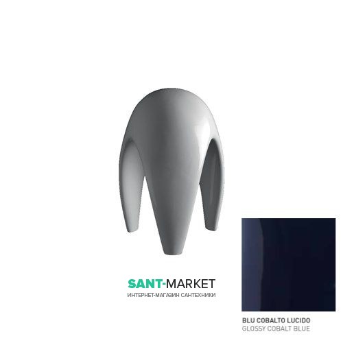 Стул дизайнерский Kerasan Artwork Moscardino голубой кобальт глянцевый 470277