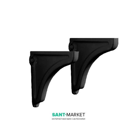 Кронштейн під раковину Kerasan Retro керамічний чорний 107904