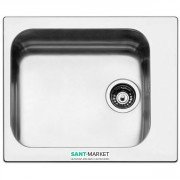 Кухонная мойка прямоугольная Apell Torino с донным клапаном и сифоном нержавеющая сталь Linen TO58IAC