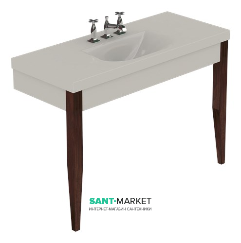 Раковина для ванной прямоугольная Kerasan Bentley 120х50 см белая 393201