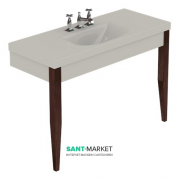 Раковина для ванної прямокутна Kerasan Bentley 120х50 см біла 393201