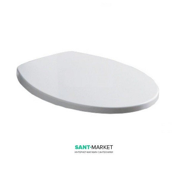 Сиденье с крышкой для унитаза Kerasan Bit быстросъемное Soft-Close белый петли хром 448801