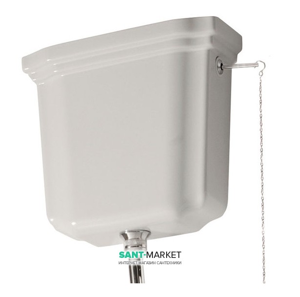 Зливний бачок для унітазу високий Kerasan Waldorf без верхньої кришки білий 418001