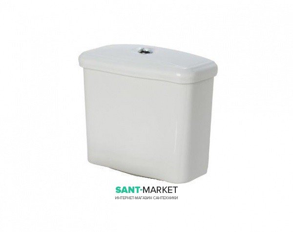 Зливний бачок підвісний для унітазу-компакт Kerasan Retro прямокутний білий 108101