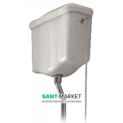 Зливний бачок підвісний для унітазу високий Kerasan Retro прямокутний білий 108001