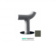 Стул Kerasan Artwork Cow в комплекте с стальным основанием зелёный матовый 4701K14