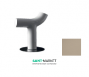 Стул Kerasan Artwork Cow в комплекте с стальным основанием коричневый орех 4701K81