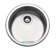 Кухонная мойка круглая Apell Circum с донным клапаном и сифоном нержавеющая сталь Brushed CIVIIBC