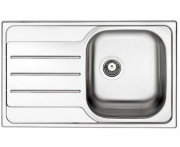 Кухонная мойка прямоугольная Apell Oceano LEFT с донным клапаном и сифоном нержавеющая сталь Matt OH791ILPC