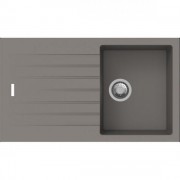 Кухонная мойка прямоугольная Apell Pietra Plus RIGHT/LEFT с сифоном гранит серый PTPL861AL