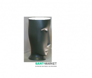 Раковина напольная Kerasan Artwork Moloco санфарфор белый/зелёный матовый 474022