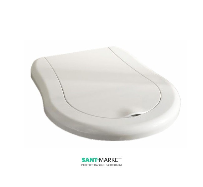 Сидіння з кришкою для унітазу Kerasan Retro з мікроліфтом біле 108901