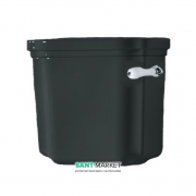 Сливной бачок для унитаза низкий Kerasan Waldorf для управления боковой ручкой черный глянцевый 418304