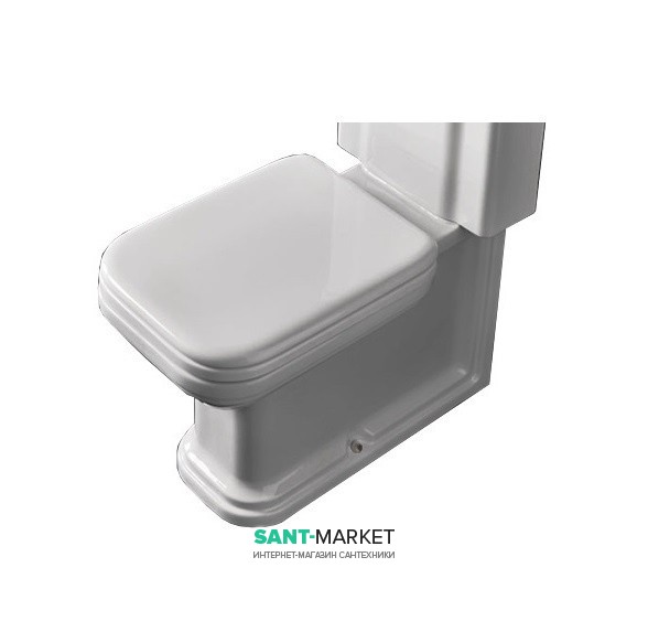 Унітаз-компакт підлоговий Kerasan Waldorf прямокутний білий 411701