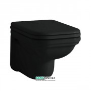 Унитаз подвесной Kerasan Waldorf прямоугольный черный 411504