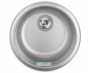 Кухонная мойка круглая Apell Circum с донным клапаном и сифоном нержавеющая сталь Linen CIVIIAC