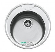 Кухонная мойка круглая Apell Circum с донным клапаном и сифоном нержавеющая сталь Matt CIVIFRIPC