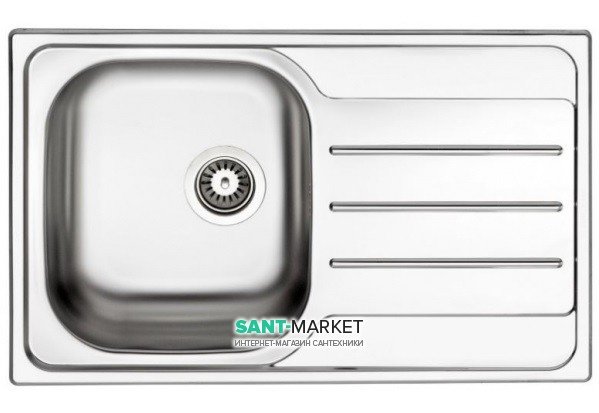 Кухонная мойка прямоугольная Apell Oceano RIGHT с донным клапаном и сифоном нержавеющая сталь Matt OH791IRPC