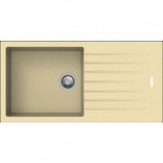 Кухонная мойка прямоугольная Apell Pietra Plus RIGHT/LEFT с сифоном гранит бежевый PTPL861GO