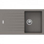 Кухонная мойка прямоугольная Apell Pietra Plus RIGHT/LEFT с сифоном гранит серый PTPL861AL