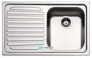 Кухонна мийка прямокутна Apell Venezia RIGHT з донним клапаном і сифоном нержавіюча сталь Linen VE791ILAC
