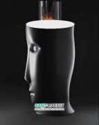 Раковина напольная Kerasan Artwork Moloco санфарфор белый/чёрный матовый 474024