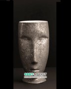 Раковина напольная Kerasan Artwork Moloco санфарфор белый/античная платина 474061