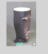 Раковина напольная Kerasan Artwork Moloco санфарфор белый/бургундский матовый 474067
