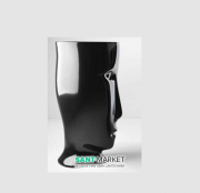 Раковина для підлоги Kerasan Artwork Moloco санфарфор чорний глянсовий 4741K04