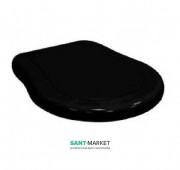 Сиденье с крышкой для унитаза Kerasan Retro черное 109004