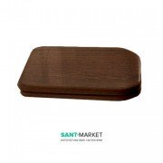 Сиденье с крышкой для унитаза Kerasan Waldorf с микролифтом дерево орех петли бронза 418640