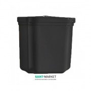 Сливной бачок для унитаза низкий Kerasan Waldorf черный глянцевый 418204