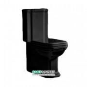 Унітаз-компакт підлоговий Kerasan Waldorf прямокутний чорний 411704