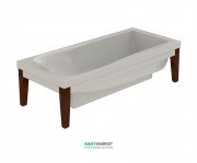 Ванна акриловая Kerasan Bentley свободностоящая 180х80 см белая 395001