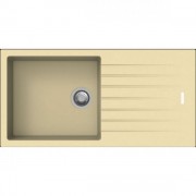 Кухонна мийка прямокутна Apell Pietra Plus RIGHT / LEFT з сифоном граніт бежевий PTPL1001GO