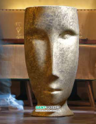 Раковина напольная Kerasan Artwork Moloco санфарфор белый/античное золото 4741K60