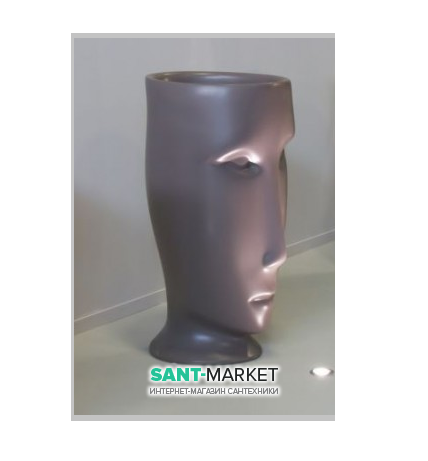 Раковина для підлоги Kerasan Artwork Moloco санфарфор бургундський матовий 4741K75