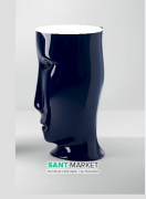 Раковина напольная Kerasan Artwork Moloco санфарфор белый/голубой кобальт глянцевый 4741K78