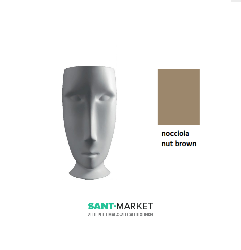 Раковина напольная Kerasan Artwork Moloco санфарфор коричневый орех 4741K81