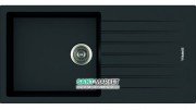 Кухонная мойка прямоугольная  Apell Pietra Plus RIGHT/LEFT с сифоном гранит черный PTPL1001GB