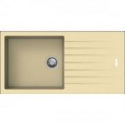 Кухонная мойка прямоугольная Apell Pietra Plus RIGHT/LEFT с сифоном гранит бежевый PTPL1001GO