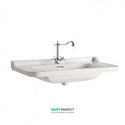 Раковина для ванної Kerasan Waldorf підвісна 120х55 см санфарфор біла хром 4144K1