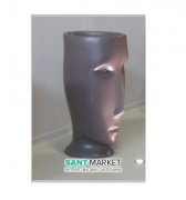 Раковина для підлоги Kerasan Artwork Moloco санфарфор бургундський матовий 4741K75