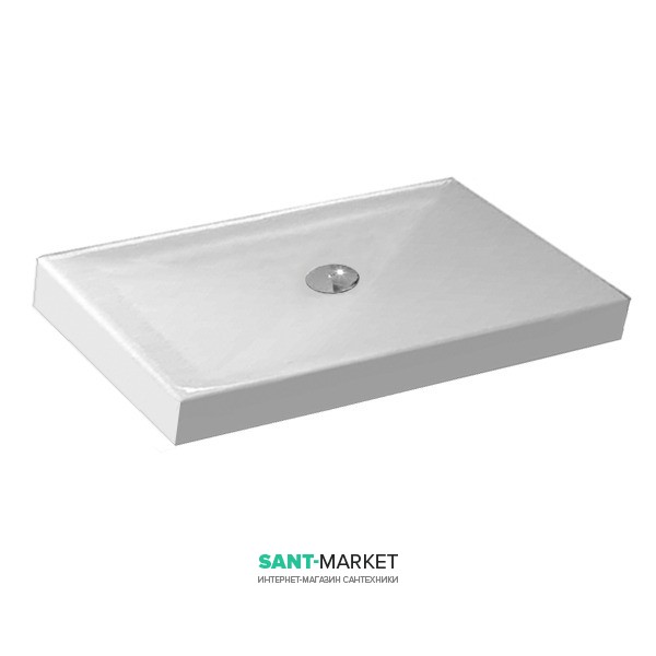 Душевой поддон акриловый Kerasan H9 120х80 см прямоугольный белый 704811