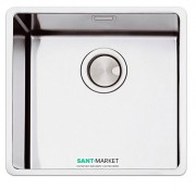 Кухонная мойка квадратная Apell Ferrara Plus встраиваемая под столешницу с сифоном нержавеющая сталь Вrushed FEM40UBC