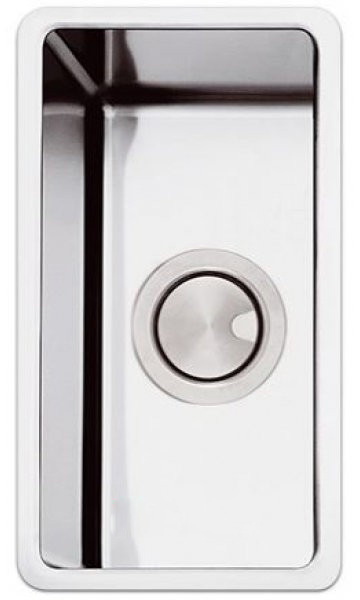 Кухонна мийка прямокутна Apell Ferrara Plus вбудована під стільницю з сифоном нержавіюча сталь Вrushed FEM18UBC