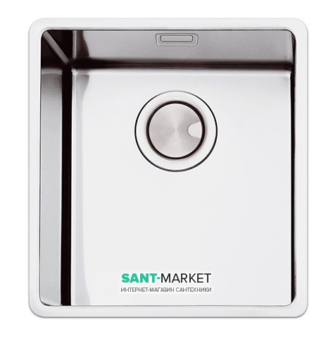 Кухонна мийка прямокутна Apell Ferrara Plus вбудована під стільницю з сифоном нержавіюча сталь Вrushed FEM34UBC