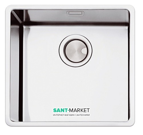 Кухонна мийка прямокутна Apell Ferrara Plus вбудована під стільницю з сифоном нержавіюча сталь Вrushed FEM50UBC