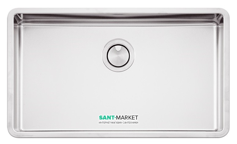 Кухонная мойка прямоугольная Apell Ferrara Plus встраиваемая под столешницу с сифоном нержавеющая сталь Вrushed FEM71UBC